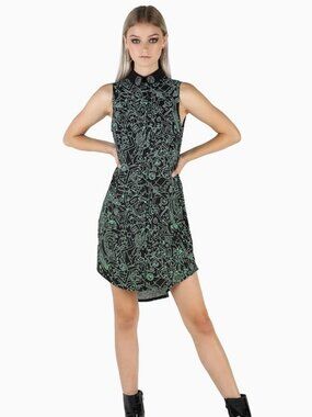 Blackmilk Rick and Morty Get Schwifty Business Time Shirt Dress Sleeveless XS